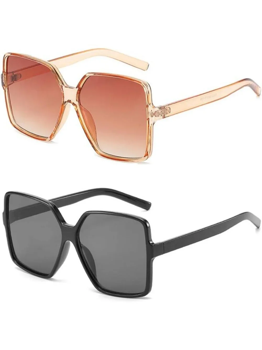 Trendy Oversized Square Sunglasses for Women | Large Wide Fashion Shades